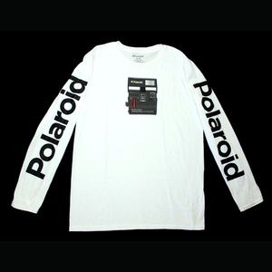 POLAROID Long Sleeve White T Shirt Camera